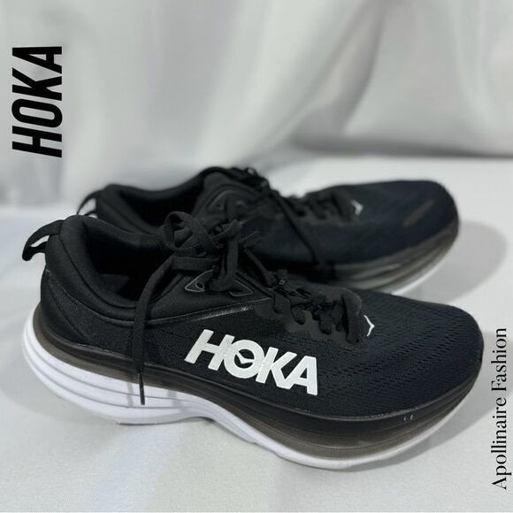 HOKA ONE BIONDI 8 IN BLACK SIZE 9.5 MENS - Picture 1 of 6